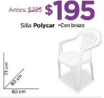 Chedraui Silla Polycar oferta