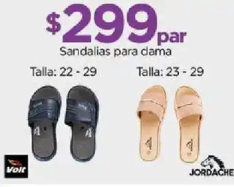 Sandalias para dama Talla: 22-29 Talla: 23-29