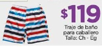 Chedraui Traje de baño para caballero Talla: Ch - Eg oferta