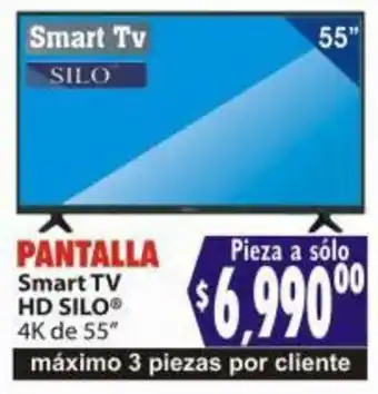 PANTALLA Smart TV HD SILOⓇ 4K de 55"