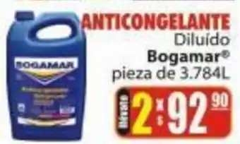 ANTICONGELANTE Diluido BogamarⓇ pieza de 3.784L