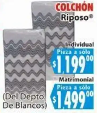 Casa Ley COLCHÓN Riposo Individual Pieza a sólo oferta