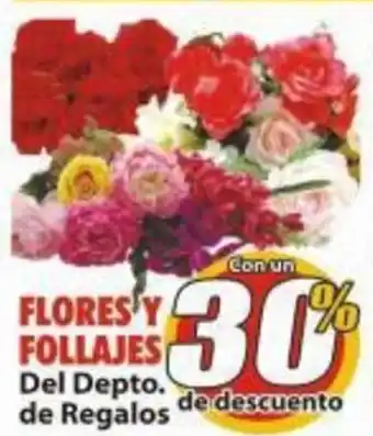 FLORES Y FOLLAJES Del Depto. de Regalos