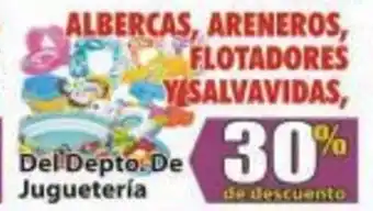 ALBERCAS, ARENEROS, FLOTADORES Y'SALVAVIDAS,