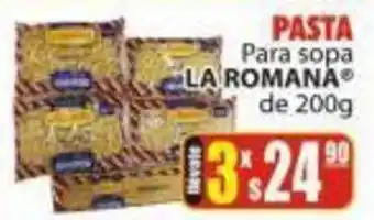 Casa Ley PASTA Para sopa LA ROMANAⓇ de 200g oferta