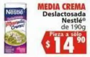 MEDIA CREMA Deslactosada Nestlé® de 190g Pieza a solo