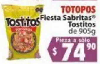 Casa Ley TOTOPOS Fiesta Sabritas Tostitos de 905g oferta