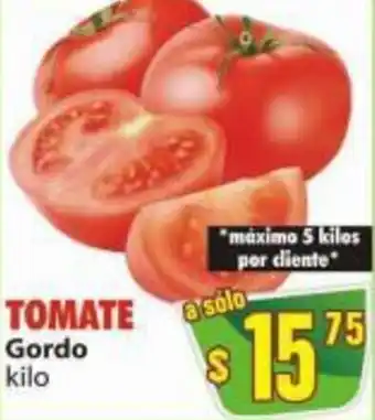 Casa Ley TOMATE solo kilo oferta