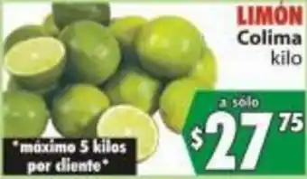 Casa Ley LIMON Colima kilo oferta
