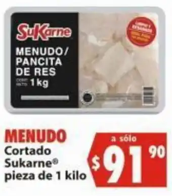 MENUDO 90 Cortado Sukarne® pieza de 1 kilo