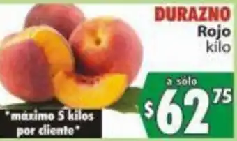 DURAZNO Rojo kilo