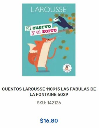 Adosa CUENTOS LAROUSSE 110915 LAS FABULAS DE LA FONTAINE 6029 oferta