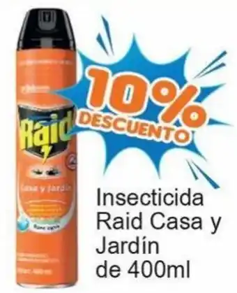 Merza Insecticida Raid Casa y Jardín de 400ml oferta
