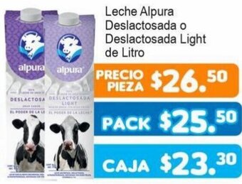 Merza Leche Alpura Deslactosada o Deslactosada Light de Litro oferta