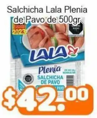 Salchicha Lala Plenia de Pavo de 500gr