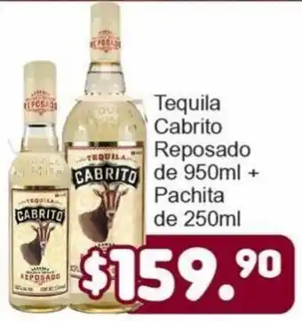 TEQUILA A CABRITO de 950ml + Pachita de 250ml