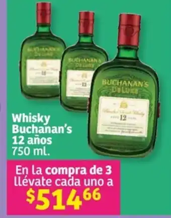 Whisky Buchanan's 12 años DE 750 ml.