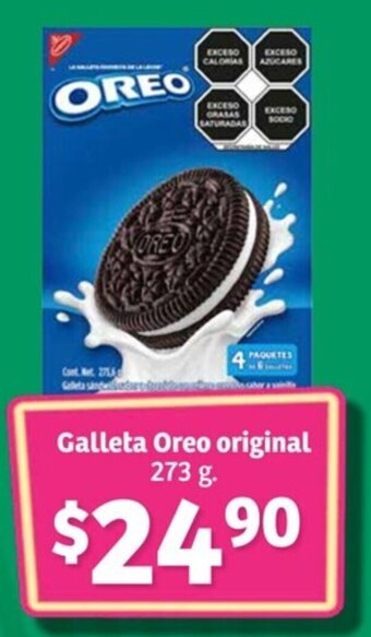 Soriana Súper Galleta Oreo original 273 g. oferta