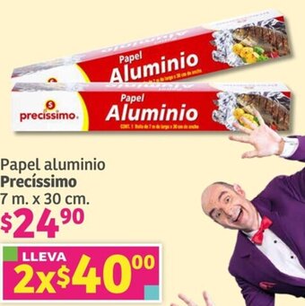 Soriana Súper Papel aluminio Precíssimo 7 m. x 30 cm. oferta
