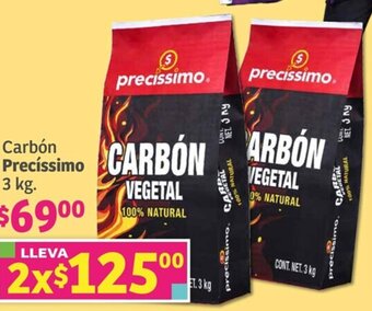 Soriana Súper Carbón Precíssimo 3 kg. oferta
