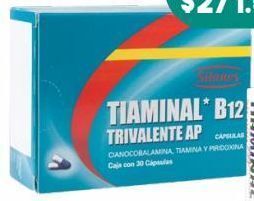 Tiaminal b12 triv cap 250mcg caj c/30