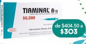 Farmacia San Pablo Tiaminal b12 iny 5000mcg fam c/5 oferta