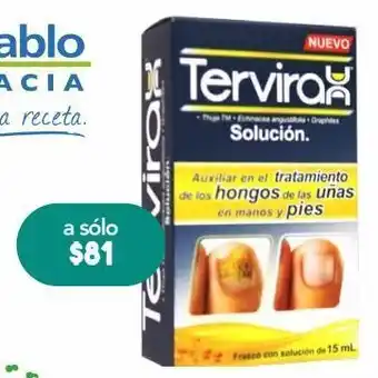 Farmacia San Pablo Tervirax sol .25ml fra c/15 ml oferta
