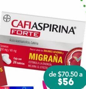 Farmacia San Pablo Cafiaspirina forte tab 650mg caj c/24 oferta