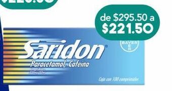 Farmacia San Pablo Saridon com 500/50mg caj c/100 oferta
