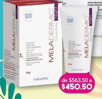 Farmacia San Pablo Meladermic night tub c/25gr oferta