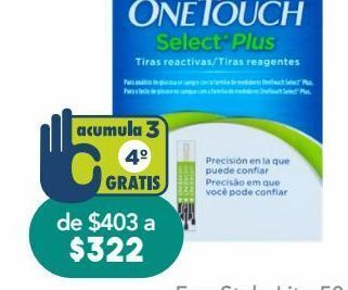 Farmacia San Pablo One touch select plus tiras reac c/50pzs oferta