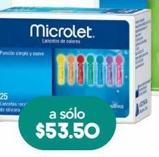 Farmacia San Pablo Microlet lancetas caj c/25 oferta