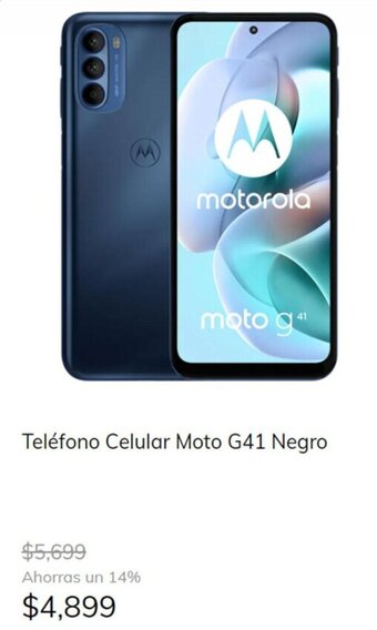 MOBO Teléfono Celular Moto G41 Negro oferta