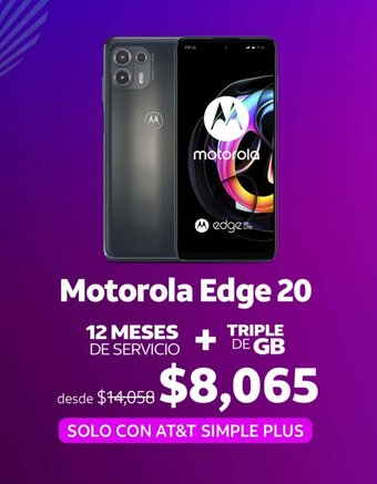 AT&T Motorola Edge 20 oferta