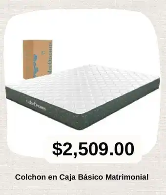 Colchon en Caja Básico Matrimonial