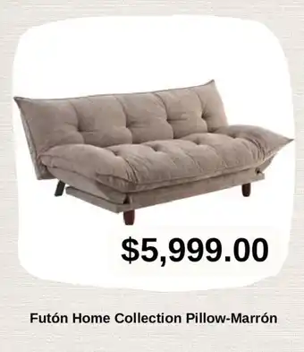 Futón Home Collection Pillow-Marrón