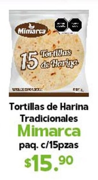 Tortillas de Harina Tradicionales Mimarca paq. c/15pzas
