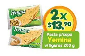 Pasta p/sopa Yemina v/figuras 200 g x 2
