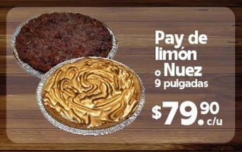 Pay de limón o Nuez 9 pulgadas