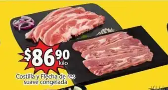 Costilla Flecha De Res Suave Congelada