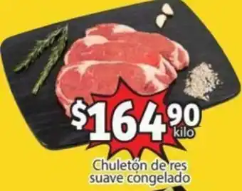 Soriana Mercado Chuletón De Res Suave Congelado oferta