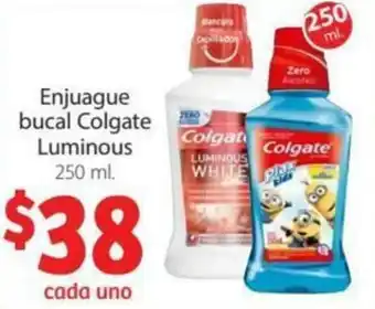 Soriana Mercado Enjuague Bucal Colgate Luminous 250ml oferta