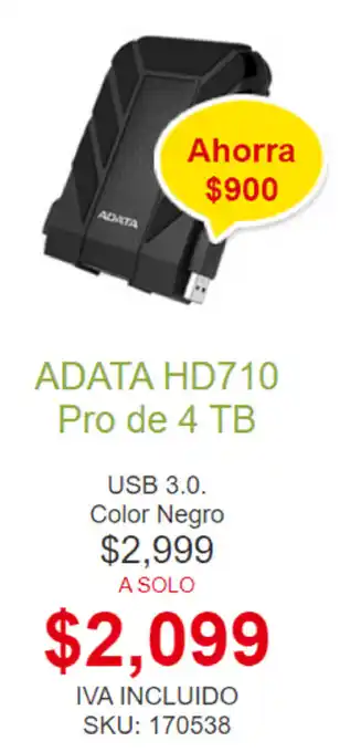 PCEL Adata HD710 Pro De 4 tb oferta