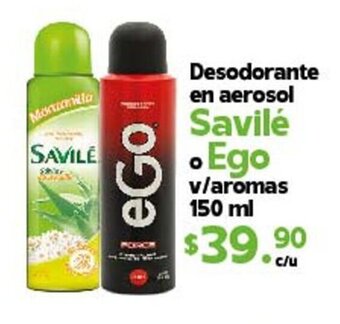 Arteli express Desodorante en aerosol Savilé o Ego v/aromas 150 ml oferta