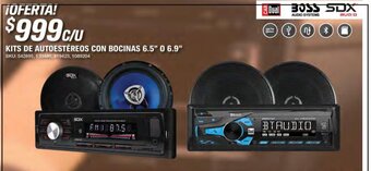 AutoZone KITS DE AUTOESTÉREOS CON BOCINAS 6.5" 0 6.9" oferta