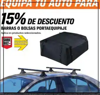 BARRAS O BOLSAS PORTAEQUIPAJE
