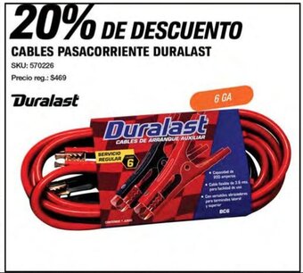 CABLES PASACORRIENTE DURALAST