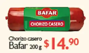 Chorizo Casero Bafar 200g