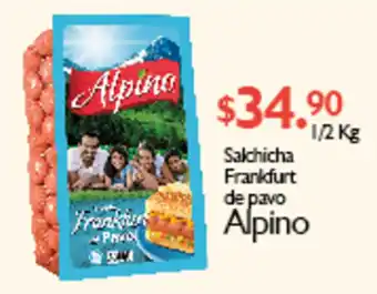 Salchicha Frankfurt De Pavo Alpino