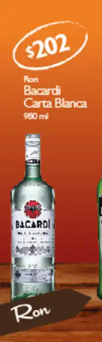 Bacardi Carta Blanca 980ml